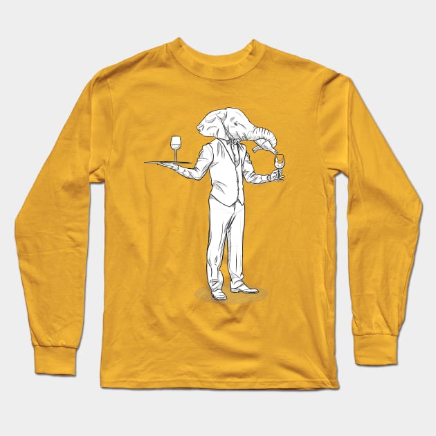 The Elephant Sommelier Long Sleeve T-Shirt by joshua.scheide@protonmail.com